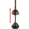 image:imageiDesign Kent Plastic Plunger with Cover Set Bronze  596 x 596 x 2166 For Master Guest Kids Office Bathroom Cleaning and StorageToilet Plunger