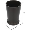 image:imageiDesign Kent Tumbler Cup Bronze  Bathroom Vanity Countertop Storage1 Count Pack of 1