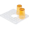 image:imageiDesign Kitchen Sink Protector Mat with Hole for Sink Strainer  Clear