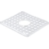 image:imageiDesign Kitchen Sink Protector Mat with Hole for Sink Strainer  Clear