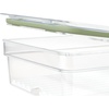 image:imageiDesign Large Fridge Produce Bin with Removable Drainage Tray and Lid  Set of 4  ClearWhitePack of 1