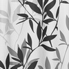 image:imageiDesign Laurel Fabric Polyester Shower Curtain 72 x 72  GrayBlue  1085 L x 87 W x 105 H Bathroom CurtainBlack and Gray