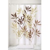 image:imageiDesign Laurel Fabric Polyester Shower Curtain 72 x 72  GrayBlue  1085 L x 87 W x 105 H Bathroom CurtainBrown