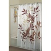 image:imageiDesign Laurel Fabric Polyester Shower Curtain 72 x 72  GrayBlue  1085 L x 87 W x 105 H Bathroom CurtainBrown