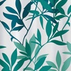 image:imageiDesign Laurel Fabric Polyester Shower Curtain 72 x 72  GrayBlue  1085 L x 87 W x 105 H Bathroom CurtainTeal
