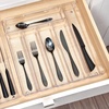 image:imageiDesign Linus BPAFree Plastic Divided Drawer Organizer Tray135 x 1325 x 225 Clear 6 Section6 Section