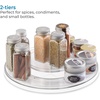image:imageiDesign Linus Lazy Susan Cabinet Turntable  2Tier Organizer Tray for Kitchen Pantry or Countertops  11 Clear
