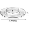 image:imageiDesign Linus Lazy Susan Cabinet Turntable  2Tier Organizer Tray for Kitchen Pantry or Countertops  11 Clear