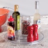 image:imageiDesign Linus Lazy Susan Cabinet Turntable  2Tier Organizer Tray for Kitchen Pantry or Countertops  11 Clear
