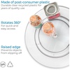 image:imageiDesign Linus Lazy Susan Cabinet Turntable  2Tier Organizer Tray for Kitchen Pantry or Countertops  11 Clear