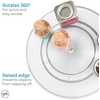 image:imageiDesign Linus Lazy Susan Cabinet Turntable  2Tier Organizer Tray for Kitchen Pantry or Countertops  11 Clear