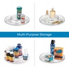image:imageiDesign Linus Lazy Susan Cabinet Turntable  2Tier Organizer Tray for Kitchen Pantry or Countertops  11 Clear