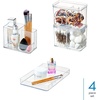 image:imageiDesign Makeup Organizer Set Set of 4 Clear  For Countertops and Drawers
