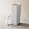 image:imageiDesign Medium Airtight Kitchen Canister White Set of 4  For Kitchen PantryExtra Large