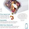 image:imageiDesign Medium Airtight Kitchen Canister White Set of 4  For Kitchen PantryExtra Large