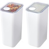 image:imageiDesign Medium Airtight Kitchen Canister White Set of 4  For Kitchen PantryExtra Large