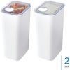 image:imageiDesign Medium Airtight Kitchen Canister White Set of 4  For Kitchen PantryExtra Large