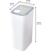 image:imageiDesign Medium Airtight Kitchen Canister White Set of 4  For Kitchen PantryExtra Large