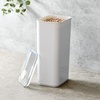image:imageiDesign Medium Airtight Kitchen Canister White Set of 4  For Kitchen PantryExtra Large