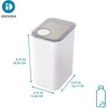 image:imageiDesign Medium Airtight Kitchen Canister White Set of 4  For Kitchen PantryLarge