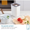 image:imageiDesign Medium Airtight Kitchen Canister White Set of 4  For Kitchen PantryLarge