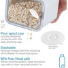 image:imageiDesign Medium Airtight Kitchen Canister White Set of 4  For Kitchen PantryLarge