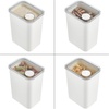 image:imageiDesign Medium Airtight Kitchen Canister White Set of 4  For Kitchen PantryLarge