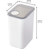 image:imageiDesign Medium Airtight Kitchen Canister White Set of 4  For Kitchen PantryLarge