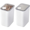 image:imageiDesign Medium Airtight Kitchen Canister White Set of 4  For Kitchen PantryLarge