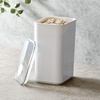 image:imageiDesign Medium Airtight Kitchen Canister White Set of 4  For Kitchen PantryLarge
