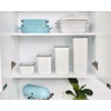 image:imageiDesign Medium Airtight Kitchen Canister White Set of 4  For Kitchen PantryLarge