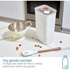 image:imageiDesign Medium Airtight Kitchen Canister White Set of 4  For Kitchen PantryLarge