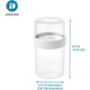 image:imageiDesign Medium Stack n Snack Food Containers  Stackable Snack Containers  Set of 2  ClearWhitePack of 1