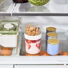 image:imageiDesign Medium Stack n Snack Food Containers  Stackable Snack Containers  Set of 2  ClearWhitePack of 2