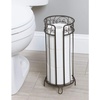 image:imageiDesign Metal Toilet Tissue Holder Stand 68 x 152 Bronze  The Twigz Collection Holds 3 Rolls of Toilet PaperBronze