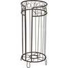 image:imageiDesign Metal Toilet Tissue Holder Stand 68 x 152 Bronze  The Twigz Collection Holds 3 Rolls of Toilet PaperMatte Black