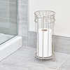 image:imageiDesign Metal Toilet Tissue Holder Stand 68 x 152 Bronze  The Twigz Collection Holds 3 Rolls of Toilet PaperSatin