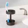 image:imageiDesign Metal Toothbrush Holder  Bathroom Cup for Bathroom Organization The Olivia Collection  325 x 325 x 5 Matte BlackBronze