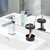 image:imageiDesign Metal Toothbrush Holder  Bathroom Cup for Bathroom Organization The Olivia Collection  325 x 325 x 5 Matte BlackMatte Black