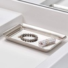 image:imageiDesign Metal Vanity Tray NonSlip Guest Towel Board for Bathroom Kitchen Office Craft Room Countertops Closets 65 x 10 x 1 Brushed Stainless Steel  NonSlip For Bathroom Kitchen Office Craft Room Guest Towel Board Countertops ClosetsBrushed