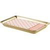 image:imageiDesign Metal Vanity Tray NonSlip Guest Towel Board for Bathroom Kitchen Office Craft Room Countertops Closets 65 x 10 x 1 Brushed Stainless Steel  NonSlip For Bathroom Kitchen Office Craft Room Guest Towel Board Countertops ClosetsSoft Brass