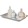 image:imageiDesign Metal Vanity Tray NonSlip Guest Towel Board for Bathroom Kitchen Office Craft Room Countertops Closets 65 x 10 x 1 Brushed Stainless Steel  NonSlip For Bathroom Kitchen Office Craft Room Guest Towel Board Countertops ClosetsBrushed