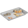 image:imageiDesign Metal Vanity Tray NonSlip Guest Towel Board for Bathroom Kitchen Office Craft Room Countertops Closets 65 x 10 x 1 Brushed Stainless Steel  NonSlip For Bathroom Kitchen Office Craft Room Guest Towel Board Countertops ClosetsGray