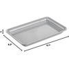 image:imageiDesign Metal Vanity Tray NonSlip Guest Towel Board for Bathroom Kitchen Office Craft Room Countertops Closets 65 x 10 x 1 Brushed Stainless Steel  NonSlip For Bathroom Kitchen Office Craft Room Guest Towel Board Countertops ClosetsGray