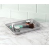 image:imageiDesign Metal Vanity Tray NonSlip Guest Towel Board for Bathroom Kitchen Office Craft Room Countertops Closets 65 x 10 x 1 Brushed Stainless Steel  NonSlip For Bathroom Kitchen Office Craft Room Guest Towel Board Countertops ClosetsGray
