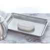 image:imageiDesign Metal Vanity Tray NonSlip Guest Towel Board for Bathroom Kitchen Office Craft Room Countertops Closets 65 x 10 x 1 Brushed Stainless Steel  NonSlip For Bathroom Kitchen Office Craft Room Guest Towel Board Countertops ClosetsBrushed