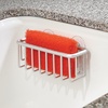 image:imageiDesign Metro Rustproof Aluminum Suction Sponge Holder for Kitchen Sink  Basket Silver  For Kitchen Sink RustproofSuction Sink Center