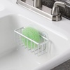 image:imageiDesign Metro Rustproof Aluminum Suction Sponge Holder for Kitchen Sink  Basket Silver  For Kitchen Sink RustproofSuction Sink Center