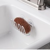 image:imageiDesign Metro Rustproof Aluminum Suction Sponge Holder for Kitchen Sink  Basket Silver  For Kitchen Sink RustproofSuction Sponge Cradle