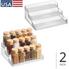 image:imageiDesign Nail Polish Organizer 3Tier Clear Display Stand  Holds up to 30 Bottles Compact For CountertopPack of 2